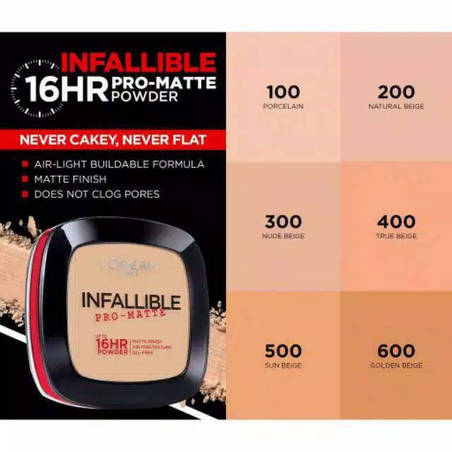Jual Loreal Paris Infallible Pro Matte 16Hr Powder Pro Matte Powder Loreal | Shopee Indonesia
