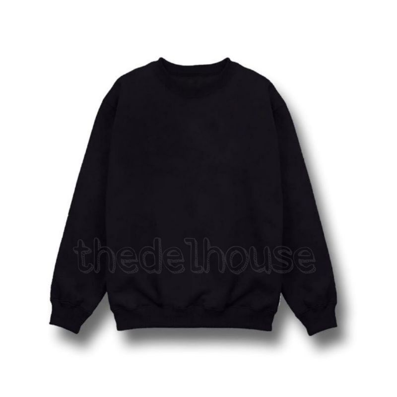 Jual Sweater Crewneck Basic Polos M L XL XXL Sweatshirt Unisex Pria Wanita Cewe Cowo Shopee