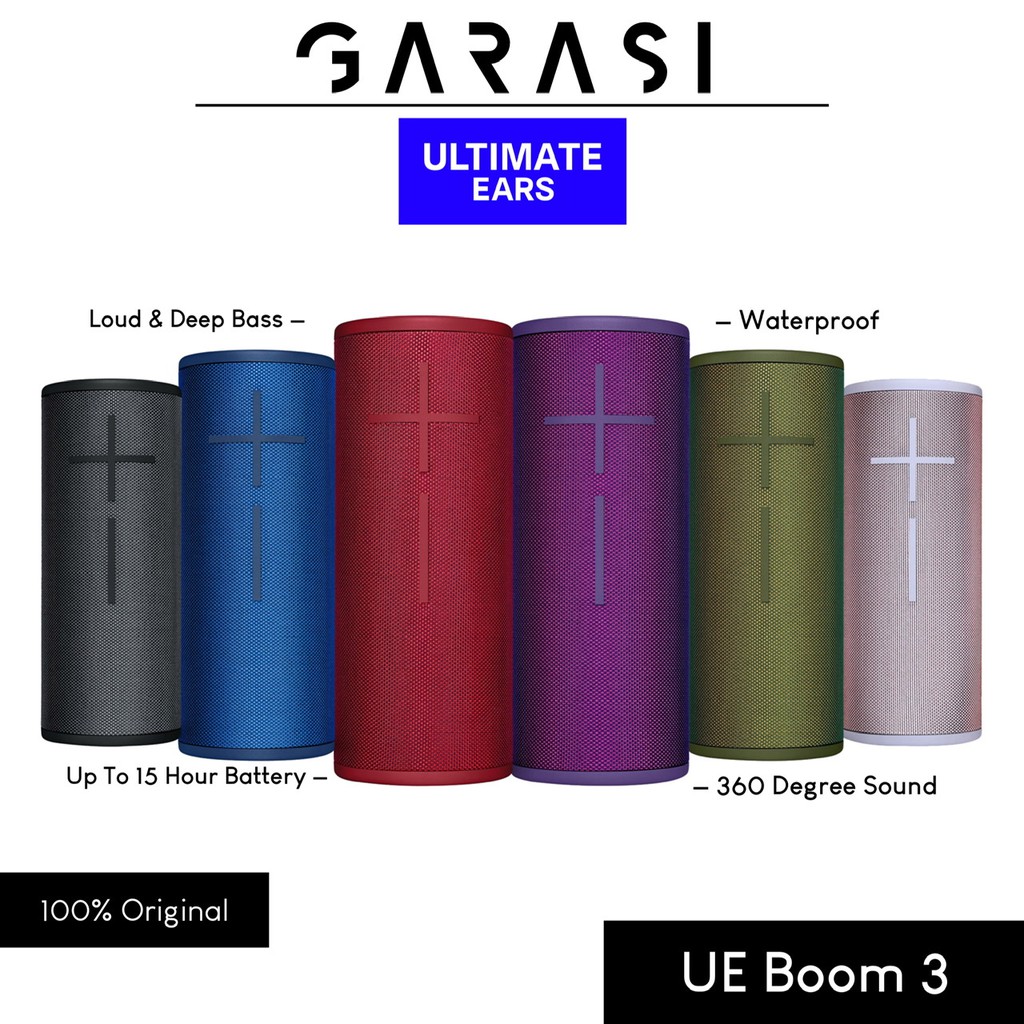 Jual Ultimate Ears Ue Boom 3 Bluetooth Speaker Waterproof Original | Shopee Indonesia