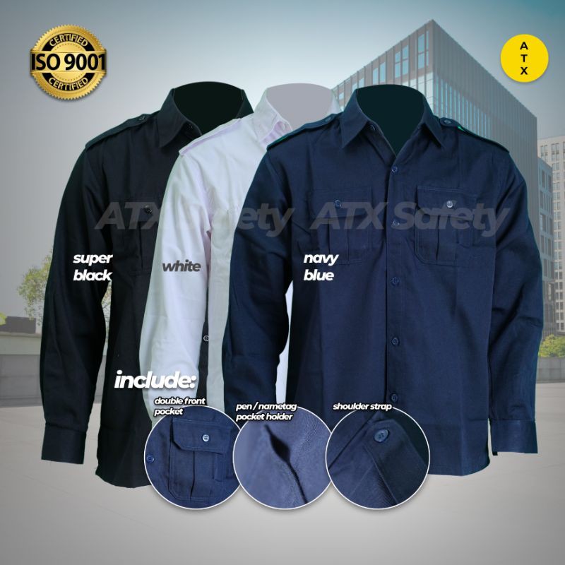 Kemeja Tactical Seragam PDH PDL PNS Formal Pria Lengan Panjang Shopee