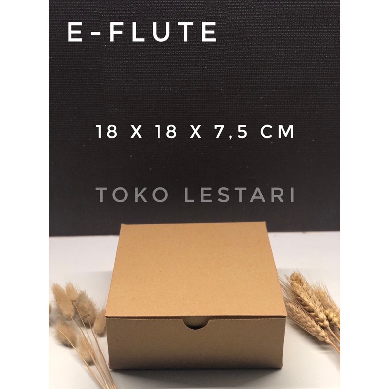 Box Kardus EFlute Coklat Untuk Packaging Sovenir