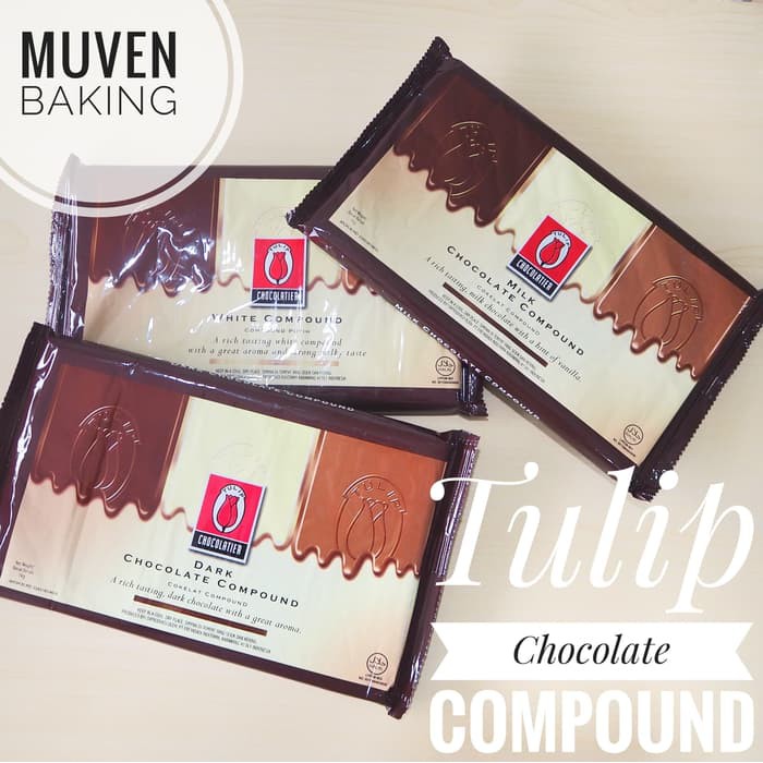 Jual Coklat Batang Tulip Dark 1 Kg / Chocolate Compound Chocolatier Cokelat | Shopee Indonesia