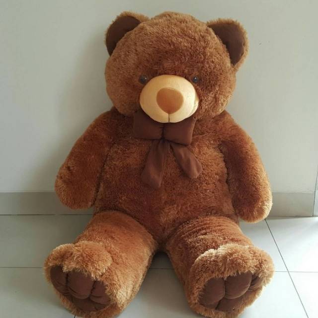 Jual Jual Boneka Teddy Bear Jumbo 1 Meter Warna Coklat Khas Bandung | Shopee Indonesia