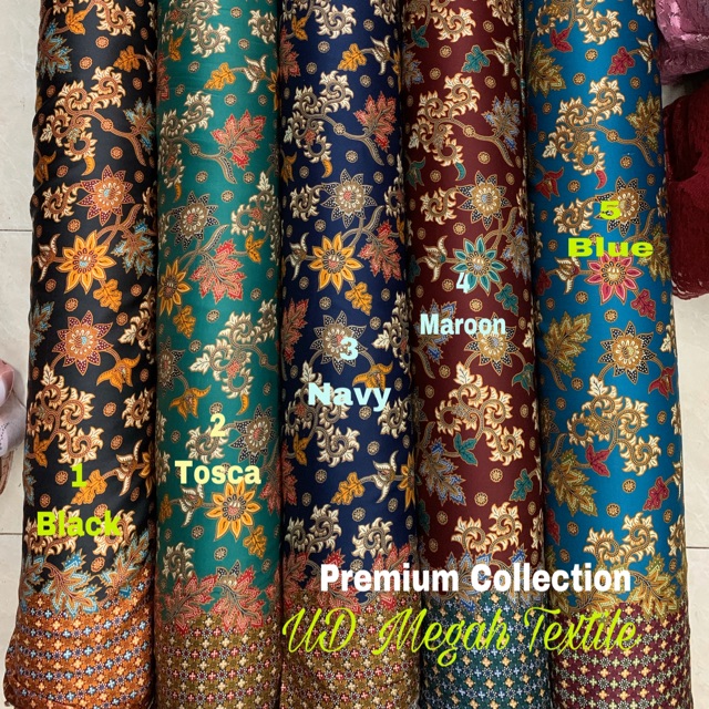 HARGA PER METER! (B173) Kain Batik Halus semi sutra Silk Pria wanita mewah (lb120) Shopee