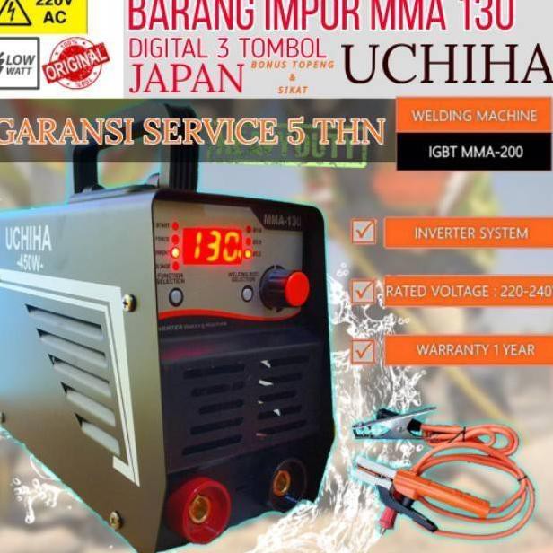 [KODE BARANG X557] Mesin las uchiha bisa tig argon japan 130a 160a travo inverter mma welding
