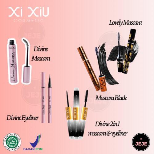 Jual XI XIU Mascara Lovely Black Pen Winged Stamp 2in1 Eyeliner