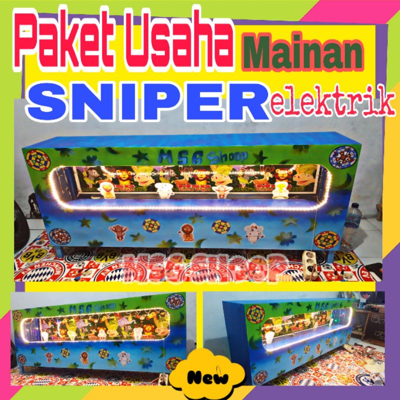 Jual Paket Usaha Mainan Sniper Elektrik | Usaha Modal Kecil | Usaha Mainan Pasar Malam | Usaha Mainan Menembak | Shopee Indonesia