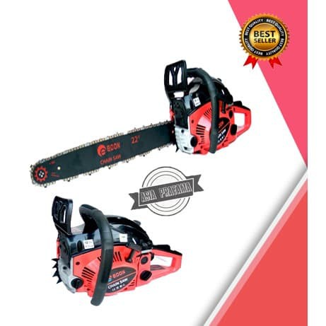 BISA COD!!! NEW EDON GERGAJI MESIN POTONG KAYU MESIN GERGAJI TANGAN DENGAN  BENSIN CHAINSAW 22 INCH HARGA PROMO | Shopee Indonesia