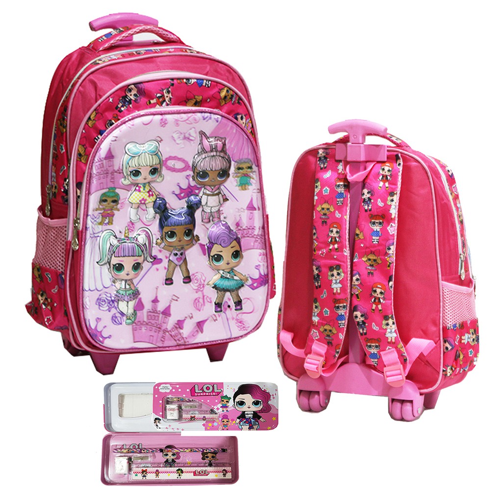 Tas kereta dorong bayi impor pilihan cetak 5D promosi untuk anak perempuan sekolah dasar