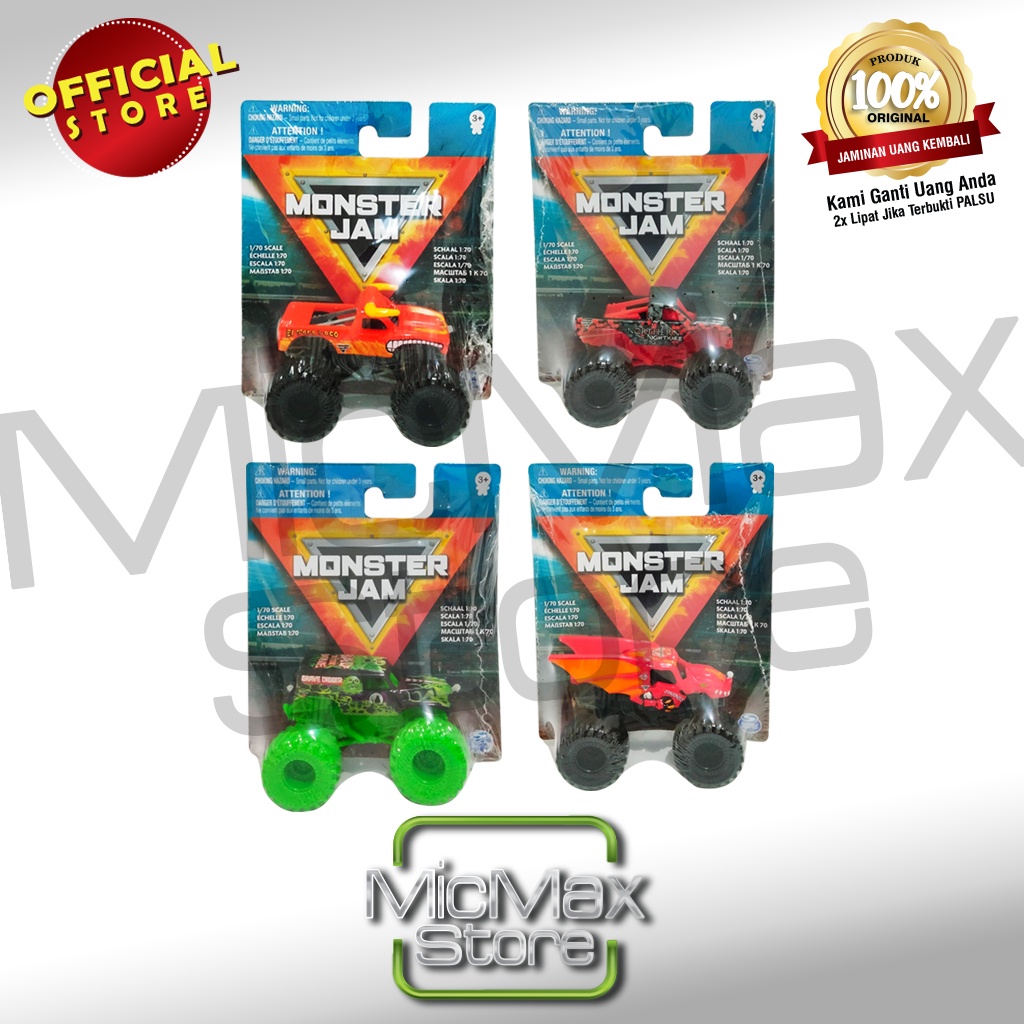 Jual Monster Jam Diecast Value Trucks Skala 170 SM58712 Shopee Indonesia