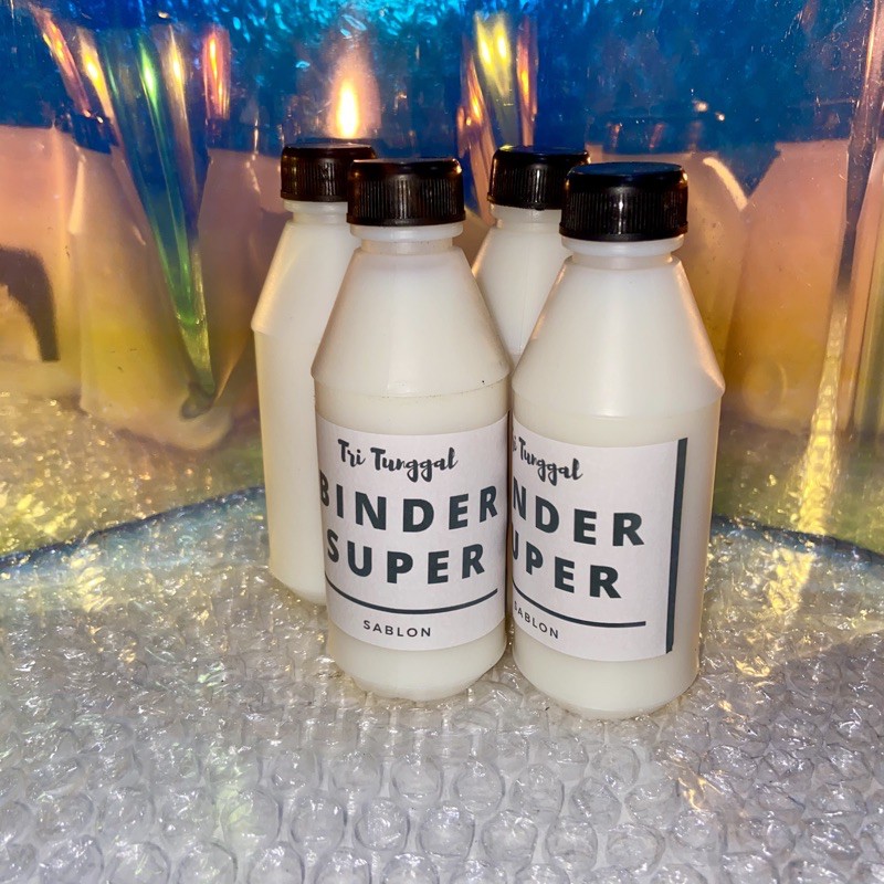 Binder Super Sablon Kualitas Terbaik 100ml pengencer rubber Tri Tunggal cat  tinta extender | Shopee Indonesia