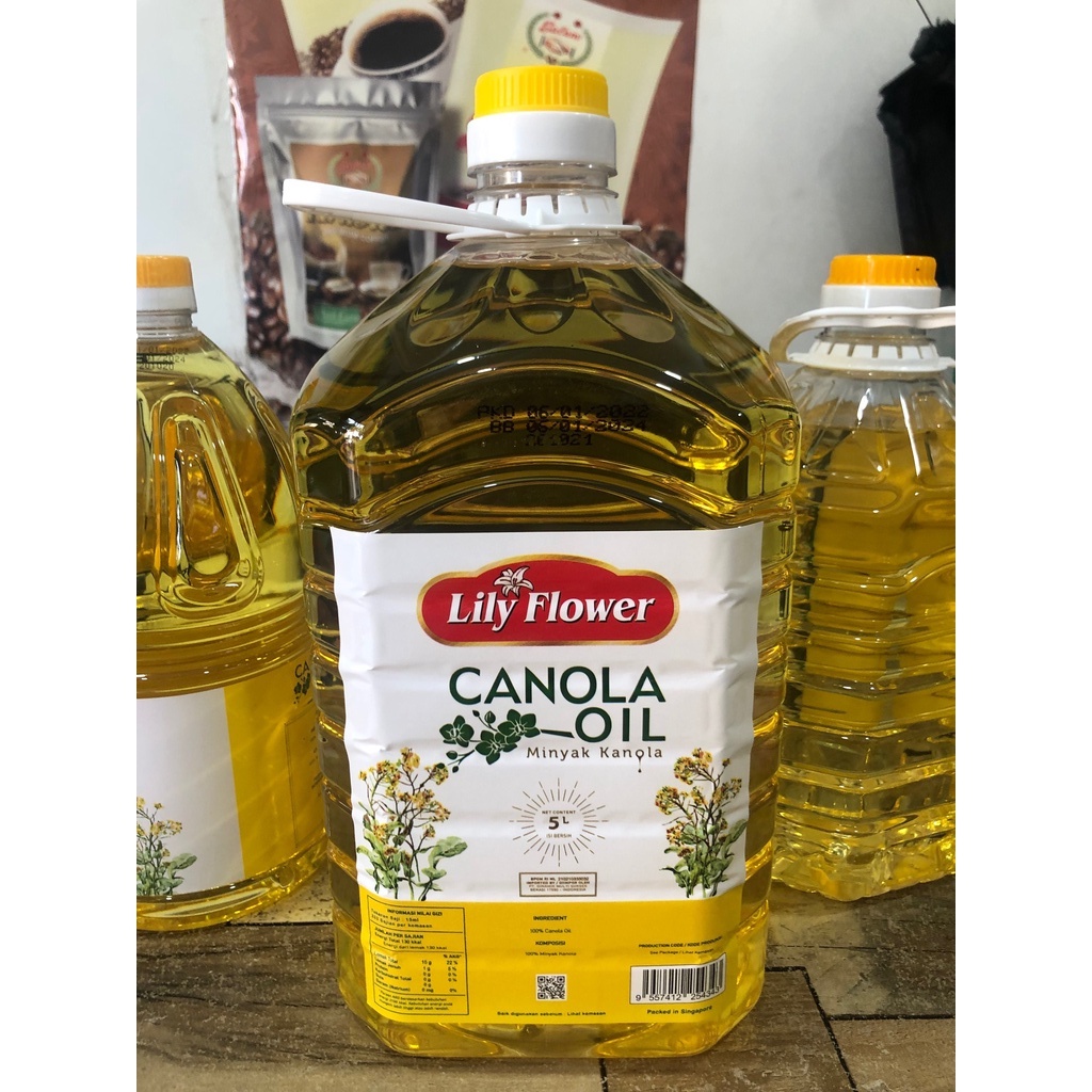 Jual Lily Flower Canola Oil / Minyak Canola / Kanola 5L / 5 liter