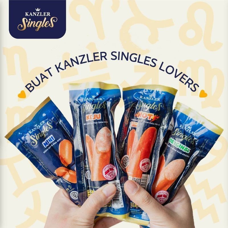 SOSIS KANZLER SINGLE 65GR SINGLES KEJU/HOT/MINI/ORIGINAL