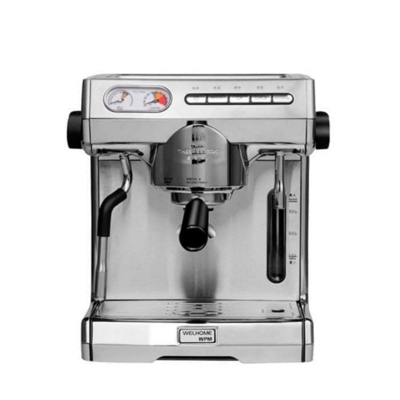 Welhome Kd270S Espresso Coffee Machine Twin Thermoblock + Kopi Espresso 1kg + Alat Bar Shopee