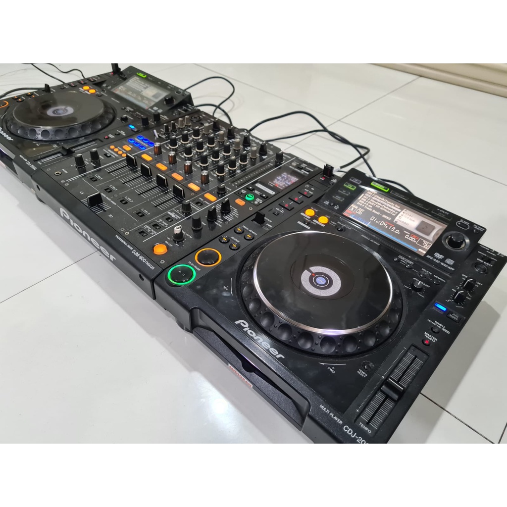 Jual Alat Dj Pioneer Cdj 2000 X2 (Pair) + Djm 900 Nexus Edition Controller Set Dj For Club | Shopee Indonesia