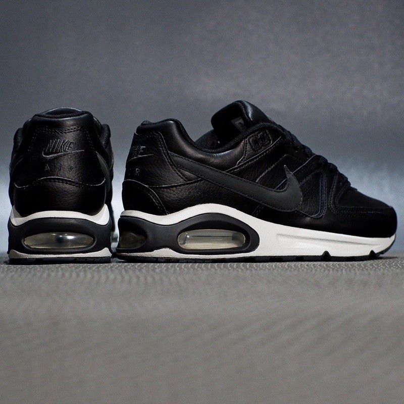 Jual Sepatu Sneakers Nike Airmax Command Leather Black White Grey Original | Shopee Indonesia