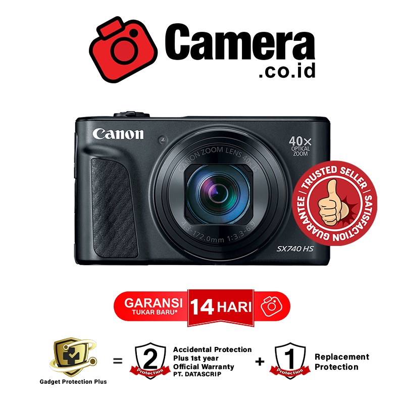 Jual Canon Powershot Sx740 Hs Kamera Compact 20.3 Mega Pixel 40X Optical Zoom Video 4K Garansi Resmi | Shopee Indonesia