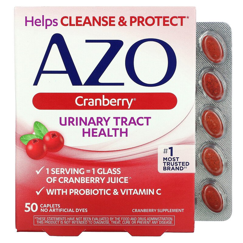 Jual Azo, Urinary Tract Health Cranberry, 50 Caplets Shopee Indonesia