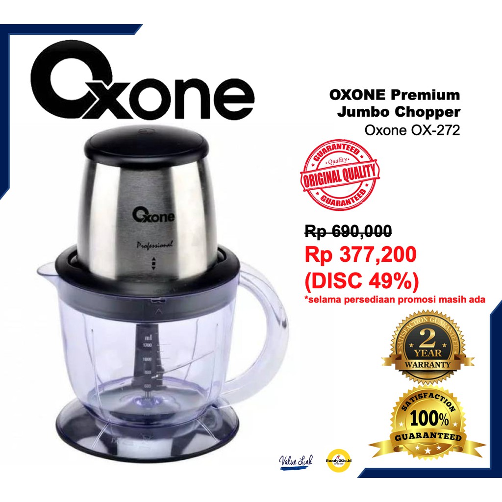 Jual OXONE Jumbo Chopper OX272 premium blender daging OX272 Shopee