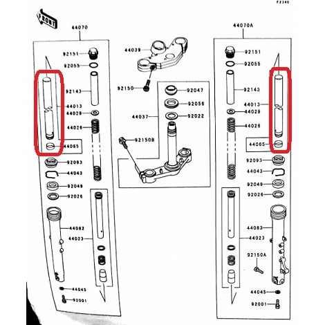 As Shock Depan Kawasaki Ninja RR Old Original, Ready Stock | Shopee  Indonesia