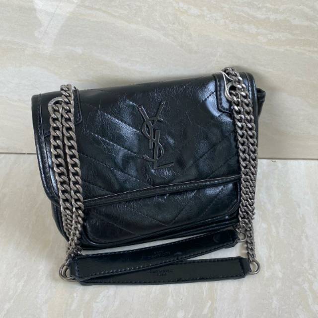Jual TAS YSL YVES SAINT LAURENT NIKI MEDIUM CHAIN SLING BAG 25 CM Indonesia
