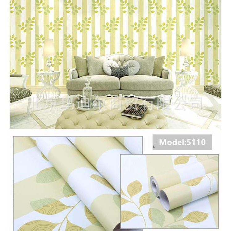 Jual Wallpaper Stiker / Sticker Dinding / Wallpaper Dinding Motif Daun
