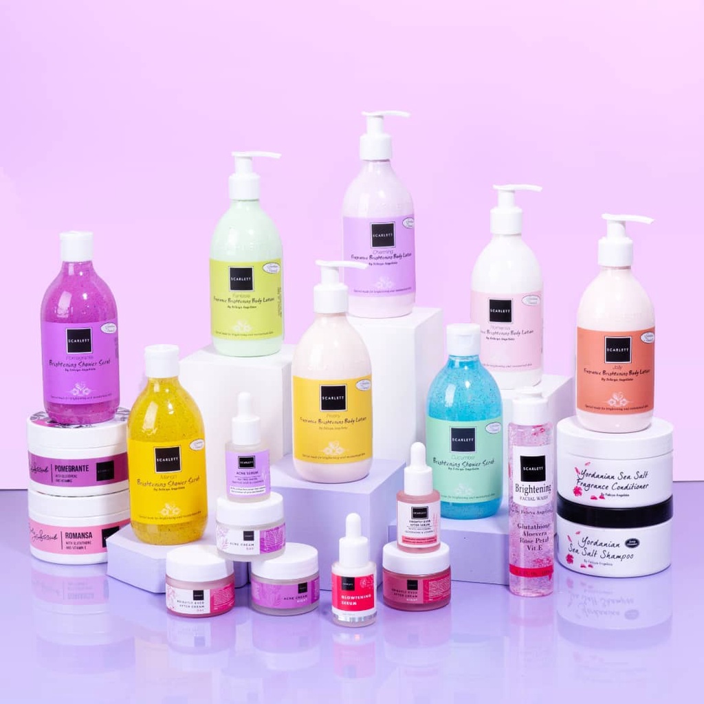 SCARLETT Brightening Hand & Body Lotion SCARLETT Shower Scrub