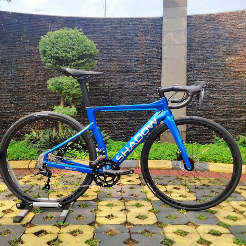 Jual Roadbike Carbon Shadow Roadster 5 Blue 700C - Full Bike Sepeda Balap Carbon | Shopee Indonesia