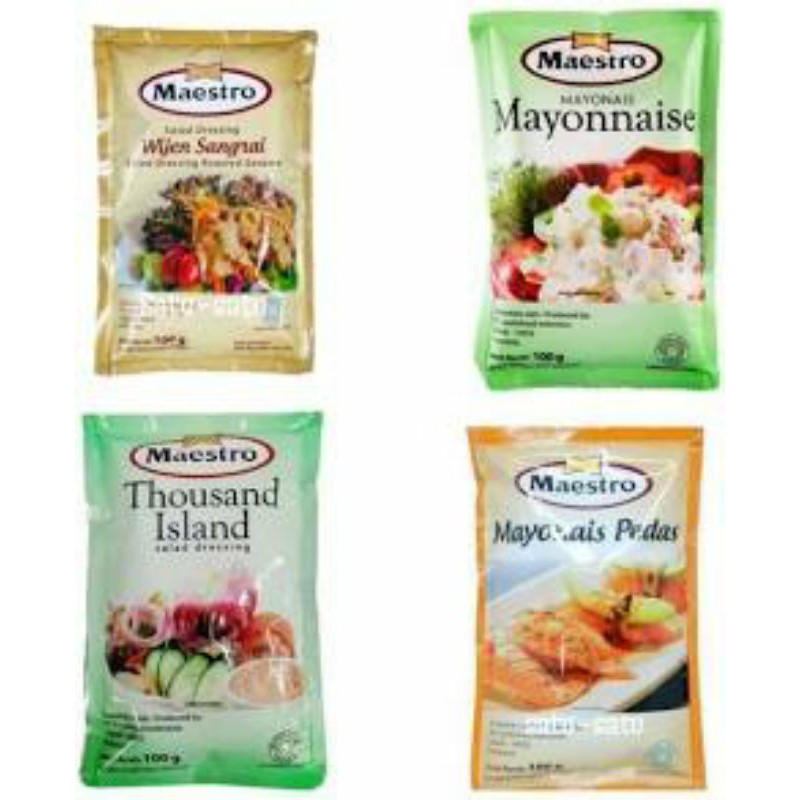Jual Mayonnaise Maestro 100 g Salad Dressing Thousand Island Mayonais