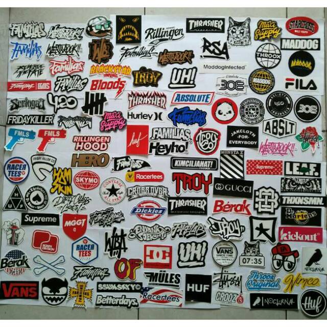 Sticker Distro Clothing Bisa Pilih Motif Shopee Indonesia
