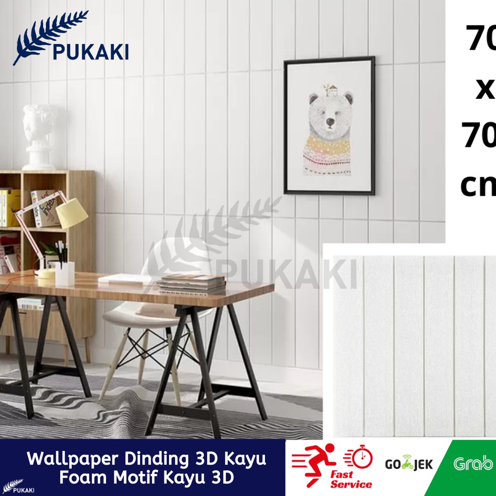 Jual Wallpaper Dinding 3D Kayu Foam Motif Kayu 3D Shopee Indonesia