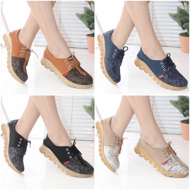 Sepatu Wanita Sneakers Tali Docmart Murah Casual Shoes