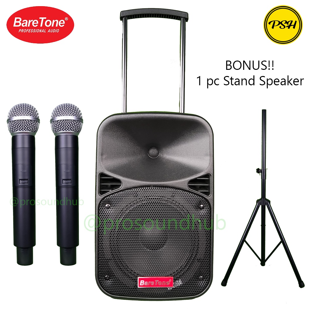 Jual Baretone MAX8EB MAX 8 EB Speaker Portable Trolley Koper Roda