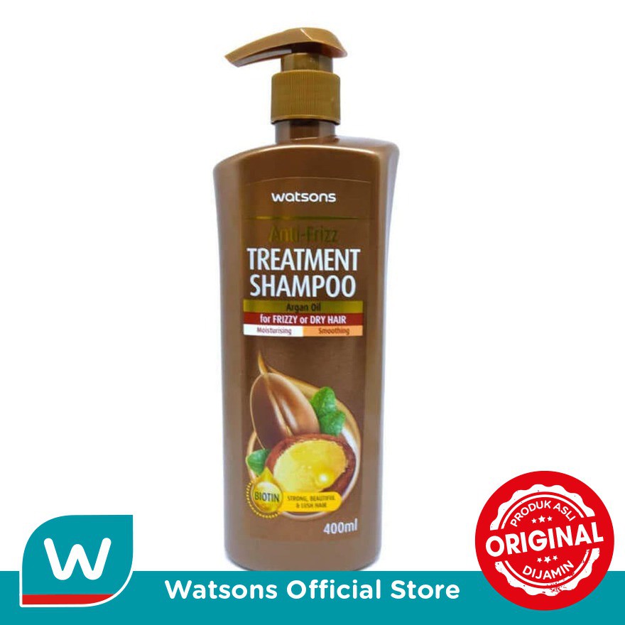 Jual Watsons Argan Oil AntiFrizz Treatment Shampoo 400ml Shopee