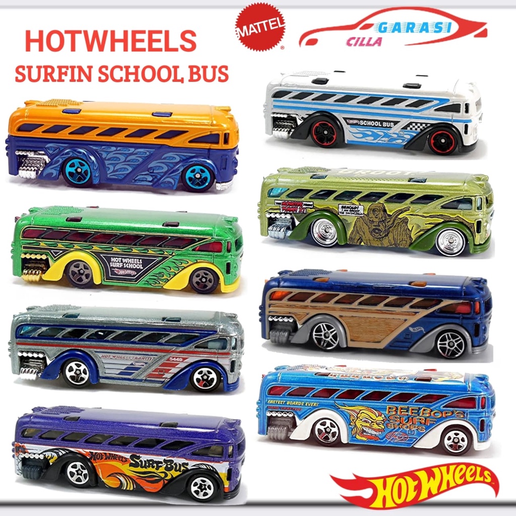 Jual Hot Wheels Surfin School bus Hot Wheels Bus Shopee Indonesia