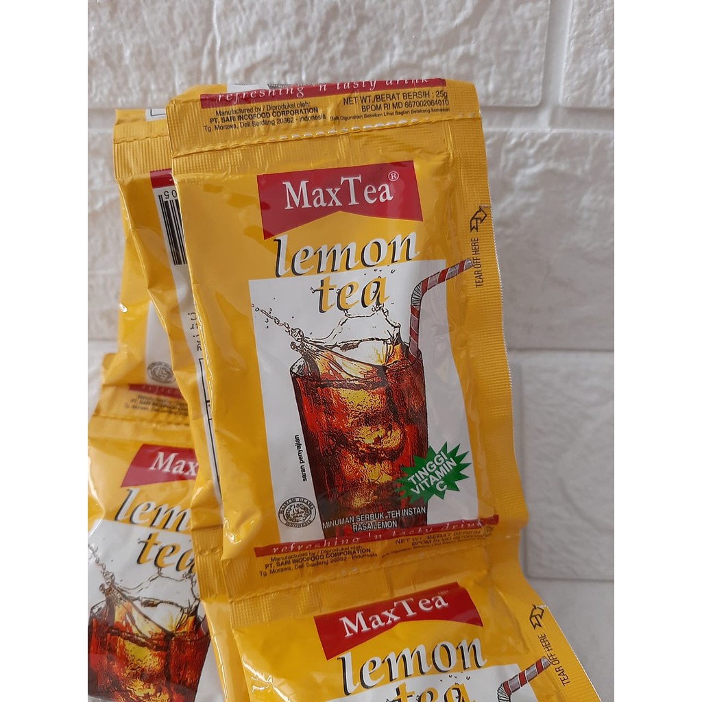 Jual Maxtea Lemon Tea 1 x 10 Bungkus / Minuman Lemontea / Max Tea