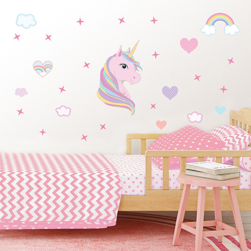 30+ Ide Stiker Dinding Kamar Unicorn Aneka Stiker Keren