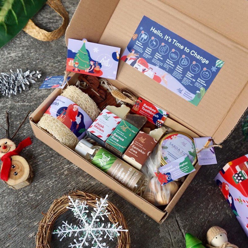 Hampers Natal Premium Christmas Hampers Natural Handmade Hadiah