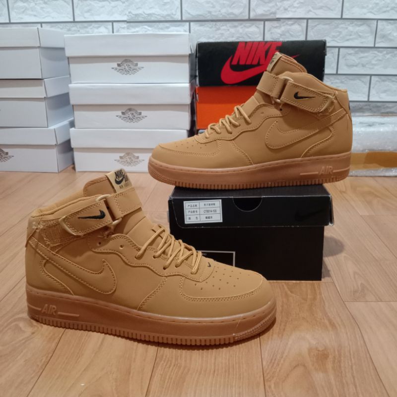 Jual Nike Air Force 1 High Coklat | Shopee Indonesia