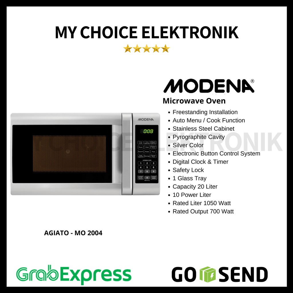 Jual MODENA MO 2004 AGIATO Microwave Oven (20 Liter) Indonesia