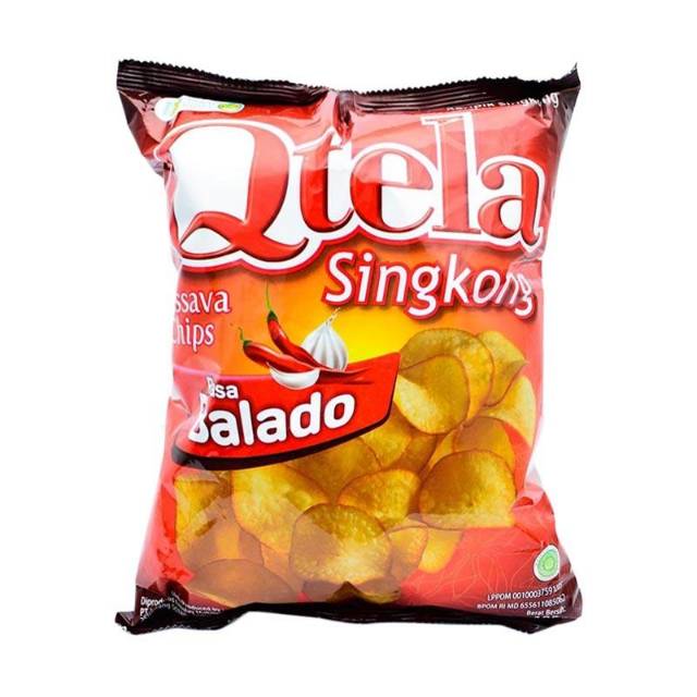 Qtela Rasa Balado Keripik Singkong 30g bloralapak Shopee Indonesia