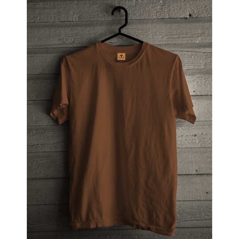 Jual Kaos Polos Coklat Tua - Adventurer Explore Indonesia | Shopee Indonesia