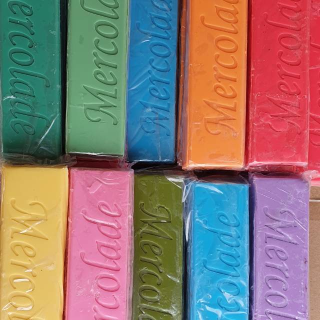 Jual Mercolade Rainbow Compound/Coklat Blok Warna-Warni | Shopee Indonesia