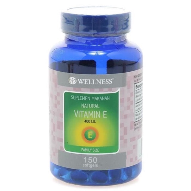 Jual Wellness Vitamin E 400iu Water Soluble 150 Softgels Indonesia