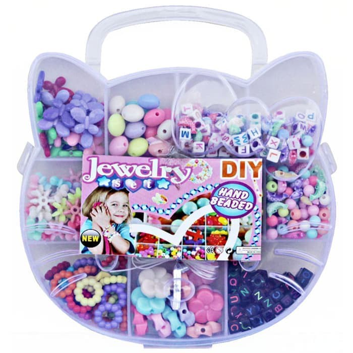 Jual Mainan Anak Perempuan Manik Manik Membuat Gelang Kalung | Shopee Indonesia