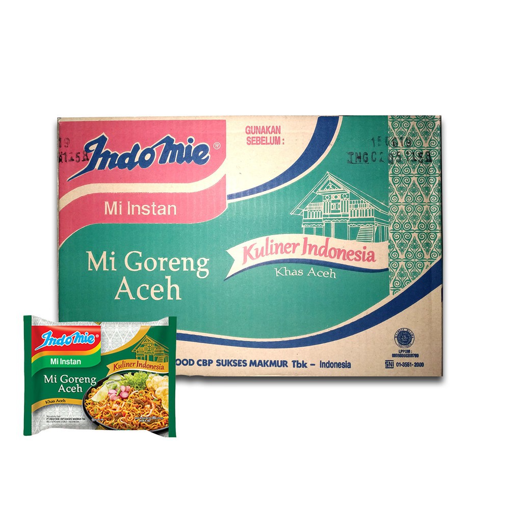 MIE INSTANT INDOMIE MIE GORENG ACEH 1 DUS 40 PCS PILIHAN CERDAS