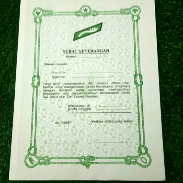 Sertifikat pramuka siaga TKU Mula Bantu Tata 20 lembar | Shopee Indonesia