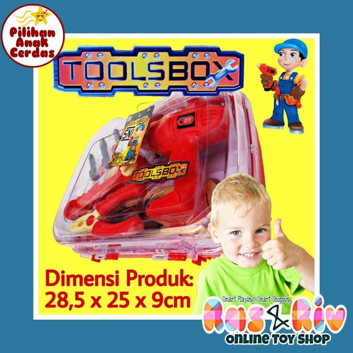 Jual Toko Hafidz Mainan Edukasi Edukatif Anak Laki Laki Tool Set Toy Perkakas Tool Box Promo Murah !!! Indonesia|Shopee Indonesia
