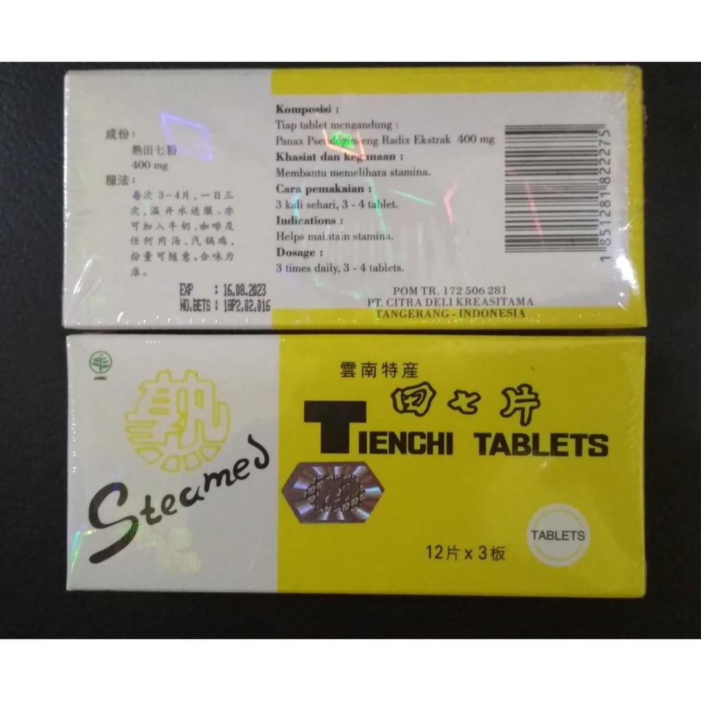 super maan 2023 Jual Tienchi Ginseng Tablet Steamed Pelancar Darah & Tgi Badan Isi 36'S Indonesia|Shopee Indonesia
