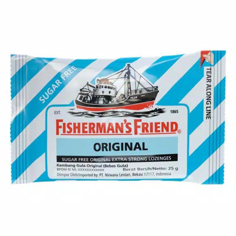 Jual fishermans friend original sugar free extra strong lozenges
